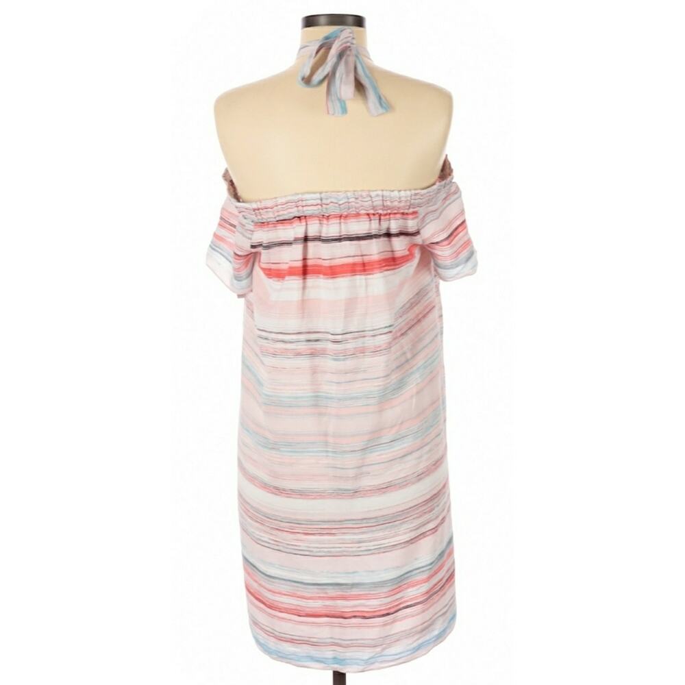 1.STATE On Point halter off the shoulder striped shift dress Size Medium NEW - Picture 2 of 6